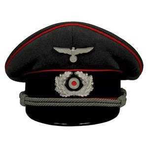 Custom Made Embroidered Officer <b>Peak</b> Hats Custom Logo Premium Quality Officer <b>Peak</b> <b>Caps</b> - Product Image 2