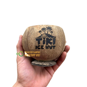 Tazas de cáscara de coco sostenibles, ecológicas y pulidas, reutilizables para cafetería, hotel y camping, ligeras - Product Image 4