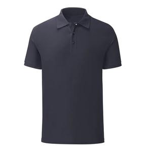 2025ใหม่เสื้อถักโพลีเอสเตอร์/ ผ้าฝ้ายเป็นมิตรกับสิ่งแวดล้อมและแห้งเร็วสำหรับผู้ชายมีฉลากตามสั่งและแขนสั้นสำหรับผู้ชาย - Product Image 6