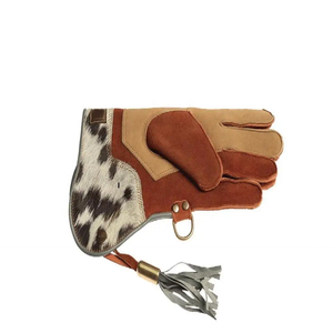 Guantes Profesionales de Cetrería Hechos de Cuero Grueso, Guantes Duraderos y de Protección para Entrenamiento de Halcón, Halcónzorro y Águila - Product Image 1