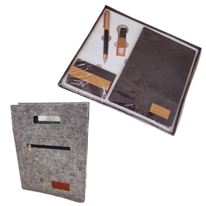 Elegante juego de regalo de exportación de calidad 4 en 1 para llavero, diario, portatarjetas de visita, bolígrafo, colección de Navidad a precio competitivo - Product Image 1