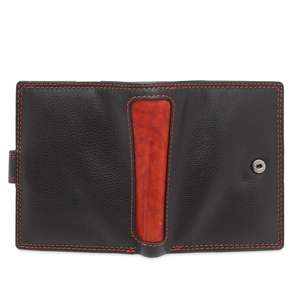 Portefeuille élégant en cuir PU pour hommes, antivol de haute qualité, nouveau design multifonctionnel avec fermeture à bouton RFID de luxe avec logo personnalisé - Product Image 3