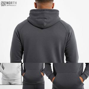 Nueva venta al por mayor 2025 pulóver Sudadera con capucha logotipo personalizado en blanco 100% algodón sudaderas con capucha Color sólido pulóver Sudadera con capucha para hombres Reversible - Product Image 4