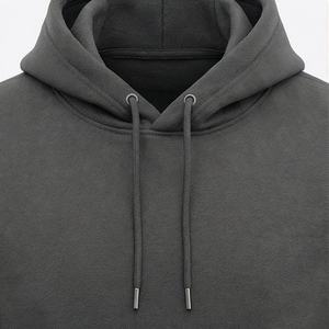 Sudadera con capucha extragrande bordada de algodón grueso para hombre, suéter cálido de felpa, colección de otoño, color personalizado - Product Image 4