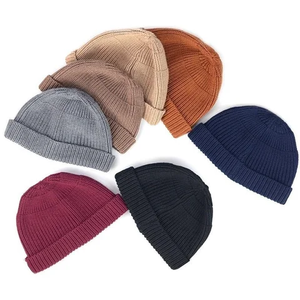 Bonnet tricoté à logo brodé personnalisé en gros Bonnets d'hiver unisexes en laine acrylique 100% Chapeaux jacquard - Product Image 3