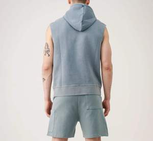 <b>Sleeveless</b> <b>Hoodie</b> Vest Shirts Gym Hooded Tank Top Men Fitness Vest Bodybuilding Singlets Workout Tank-top Custom Logo - Product Image 6