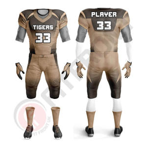 Uniforme de fútbol americano de alta calidad 100% poliéster fabricado por FIT FRONT disponible en todos los tamaños, incluyendo Tallas grandes - Product Image 4