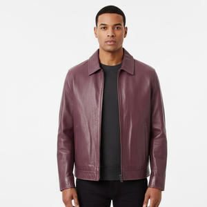 Veste de motard en peau de mouton véritable pour hommes fournisseur d'usine OEM en gros sur mesure vêtements d'extérieur élégants et durables chauds avant de moto - Product Image 1