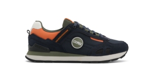 COLMAR TRAVIS SPORT COULEURS 015 Bleu marine - Vert militaire - Orange AW26 Baskets originales confortables et durables pour hommes - Product Image 1