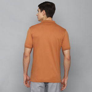 Camisa de Hombre de Punto Sólido, 100% Algodón, Transpirable, Ligera, Informal, Tejido PK, Ajuste Cómodo, Uso Diario - Product Image 3