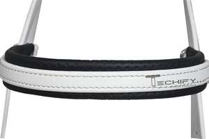 Conjunto de Brida Premium para Caballo Blanco con Pechopetral, Riendas y Cuerda de Amarre, Arnés de Cuero PVC Duradero para Entrenamiento y Equitación - Product Image 5