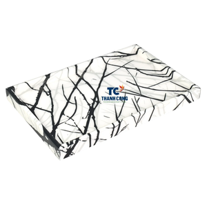 Bandejas de servicio de laca MDF hechas a mano de Vietnam Bandejas de laca MDF Bandeja decorativa de madera para decoración del hogar Tamaño personalizado - Product Image 2