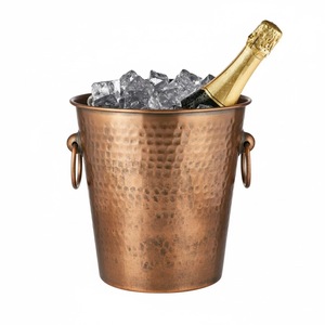 Hielera para Champán de Diseño Elegante, Enfriador de Vino de Metal de Latón Antiguo para el Hogar y Bar, Enfriador de Cerveza para Fiestas - Product Image 5