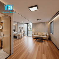 Maisons mobiles préfabriquées de luxe modernes de 20 et 40 pieds, 3 chambres, conteneurs portables