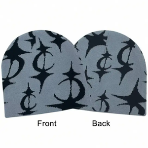 Bonnet unisexe en tricot acrylique pour enfants, idéal pour l'automne, chaud, ajustable, fait main, qualité supérieure, vente en gros - Product Image 1