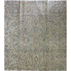 One Of The Kind Hand-Knotted Persian <b>Wool</b> Rug _ Luxurious Vintage Design, 7'2 x 6'7, Artisan <b>Crafted</b> - Product Image 1