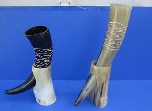 Viking Nautical <b>Drinking</b> Horn <b>Stand</b> Handcrafted Eco-Friendly Souvenir Horn Holder for Mead Display Customizable Medieval - Product Image 4