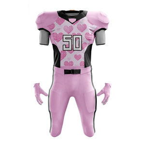 Wholesale Custom High Quality American <b>Football</b> Set Breathable Heat-Transfer Printed Full Sleeve Uniform Pakistan OEM ODM - Product Image 2