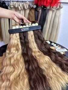 Extensions de cheveux en vrac 100g Prix de gros Cheveux humains vierges vietnamiens de toutes les couleurs 60 cm - Product Image 5