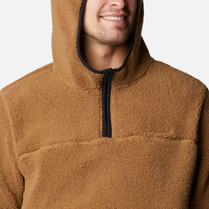2024 High Quality Winter Warm Custom Logo Zip-up Thick <b>Fleece</b> <b>Men</b> Heavy <b>Sherpa</b> Faux Fur Lined Hoodie OEM Breathable Custom - Product Image 6