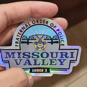 Pegatina holográfica reflectante específica con forma de troquelado, pegatina decorativa impermeable para ventana, pegatinas adhesivas de vinilo de larga duración - Product Image 1