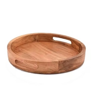 Plateaux en bois modernes avec logo personnalisé pour restaurants et cafés Vaisselle durable de qualité alimentaire et plateaux à boissons OEM/ODM disponibles - Product Image 6