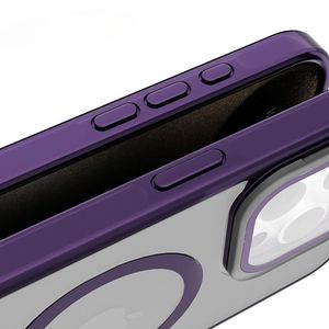 Custodia protettiva magnetica opaca Premium con cavalletto e protezione obiettivo per fotocamera per Iphone 16 Pro Max - Product Image 2