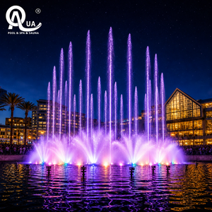 Système de fontaine musicale RGB de qualité professionnelle pour les centres de villégiature, les places publiques, les parcs et les aménagements paysagers à grande échelle - Product Image 1