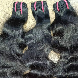 Extensiones de Cabello Humano Remy Virgen de Cutícula Completa, de Una Sola Capa, Tejido Doble a Máquina, Cabello Indio, Resistente a la Caída, Suave y Brillante, Todos los Colores - Product Image 5