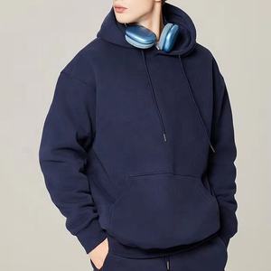 2025 New Arrival Oem High Quality Street Wear <b>String</b> Solid Color Cotton <b>for</b> Screen Print 100% Organic Cotton <b>Hoodies</b> <b>for</b> men - Product Image 1