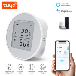 Hot Tuya Smart WIFI Indoor Home Alarmes Temperatura e Umidade Sensor com LCD Bateria Display ou USB Powered PST-WSD400H - Product Image 2