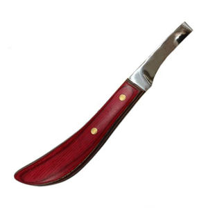 Cuchillo para Pezuñas de Acero Inoxidable Reutilizable Hecho a Medida con Mango de Madera, Herramienta de Herrador para Uso Veterinario en Caballos y Ganado - Product Image 6