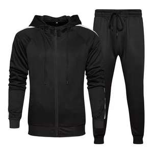 Ropa deportiva de invierno Color sólido Personalizar Logo Impresión Hombres Fleece Transpirable Bajo MOQ Último estilo Chándales para la venta - Product Image 5
