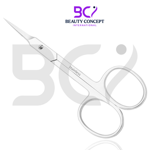 Tijeras de uñas para cutículas de acero inoxidable de la más alta calidad, herramienta de manicura y pedicura de forma recta de punta fina con hoja curva afilada - Product Image 2