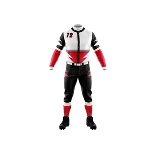 Ensemble d'uniformes d'équipe de baseball personnalisables pour hommes Maillot en maille respirante avec design sublimé Vêtements de softball personnalisés - Product Image 1