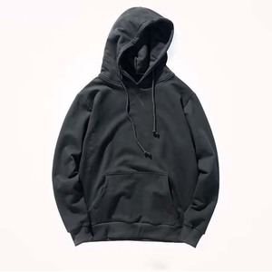 Men's <b>Summer</b> Oversized <b>Hoodie</b> High Quality 100% Cotton Basics Sweatshirt with Embroidered Logo Top Trend Custom OEM Service - Product Image 4