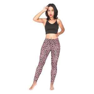 Pantalon de yoga à sublimation personnalisée pour femmes, taille haute, coupe ajustée, leggings à motif imprimé au prix d'usine - Product Image 2