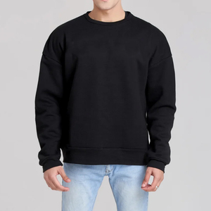 Fabricante de Ropa al por Mayor, Sudaderas Personalizadas de Cuello Redondo para Hombre, Mezcla de Algodón de 350 g/m² - Product Image 4