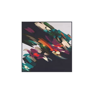 Black Floral Chiffon Square Fashion Scarf - Product Image 2
