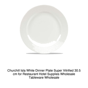 Plato de Cena Blanco Churchill Isla, Super Vitrificado, 30.5 cm, para Restaurante, Hotel, Vajilla al por Mayor - Product Image 2