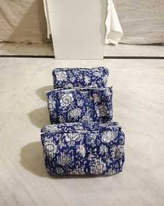 ชุดกระเป๋าเครื่องสำอางผ้าฝ้าย2ชิ้นแบบกำหนดเองกระเป๋าน่ารัก Coquette กระเป๋าเครื่องสำอางสำหรับเดินทางลายดอกไม้แนววินเทจเครื่องประดับ - Product Image 1