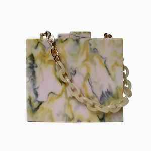 Pochette fantaisie en résine au look élégant Pochette en résine noire ou pochette de soirée en résine de créateur faite à la main - Product Image 4