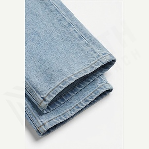 Pantalones Vaqueros Ajustados Casuales para Hombre, Estilo Moderno, Cierre de Cremallera, Ajustados, Elásticos, con Decoración Rasgada, Color Personalizado - Product Image 6