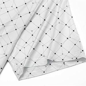 Unisex personalizado para camisetas 100% poliéster antiarrugas patrón sólido tejido de punto al por mayor manga corta Camisa en blanco para - Product Image 5