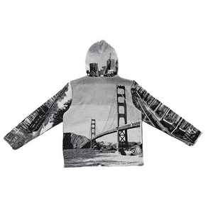 Ropa de calle personalizada antigua de calidad premium sudaderas con capucha gruesas de talla grande para hombre tapiz tejido con capucha suéter con capucha - Product Image 4