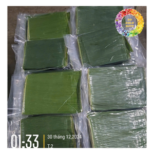 Produit le plus vendu Feuilles de bananier congelées, Feuille de bananier vert congelée pour la conservation des aliments, idéale pour emballer les aliments et les plats - Product Image 4