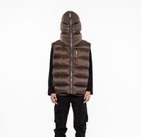 Ventes en gros de sweats à capuche d'hiver pour hommes personnalisés, veste matelassée en toile légère, à capuche, imperméable, réversible, service OEM 2024