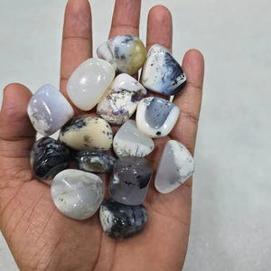 Wholesale Eco-Friendly Natural Dendritic Opal Tumble Stones Polished Healing <b>Crystal</b> Gemstone for <b>Feng</b> <b>Shui</b> Growth Balance - Product Image 1