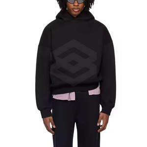 Conjunto de chándal con capucha transpirable para correr con etiqueta privada personalizable para hombre con logotipo personalizado de temporada de invierno de patrón sólido - Product Image 5