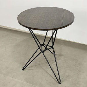 SFBCF038- Durable 60cm Round TRE P Wood and Iron <b>Footrest</b> Industrial Style Living Room and Dining Home Furniture - Product Image 2